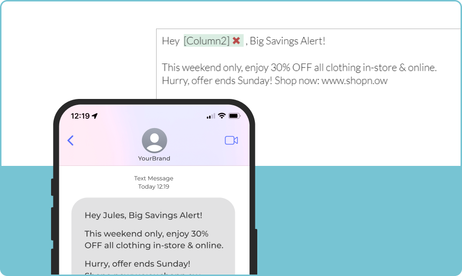 bulk text messaging example