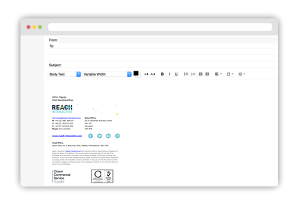 Reach Exclude Email Signatures